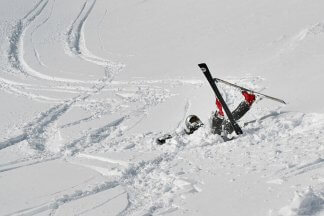 Nehoda lyžaře, materiální škoda, náhrada škody