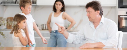 rodinná hádka, trestání dětí
