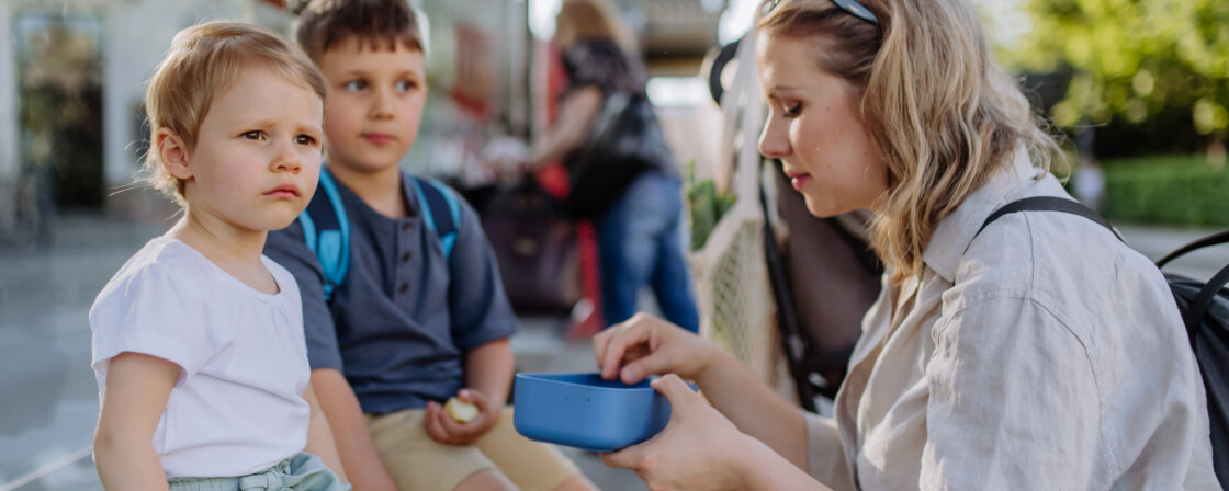 matka s dětmi, výživné